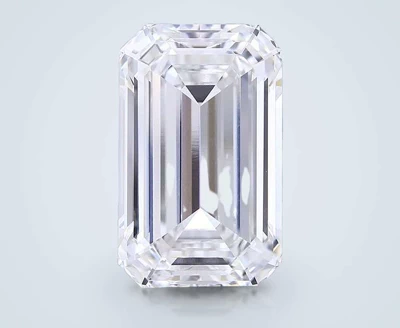 15.02ct F VVS2 Rare Carat Ideal Cut Emerald Lab Grown Diamond