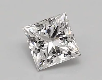 0.88ct D VVS2 Rare Carat Ideal Cut Princess Lab Grown Diamond