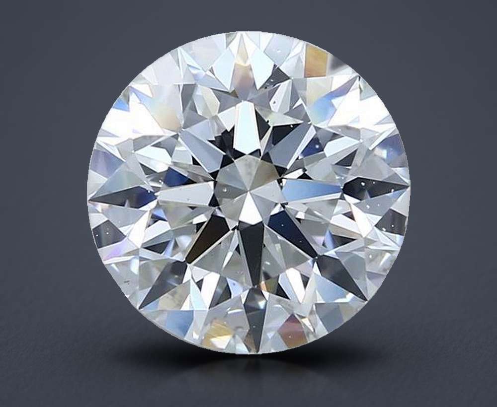 4.11ct F SI1 Rare Carat Ideal Cut Round Diamond