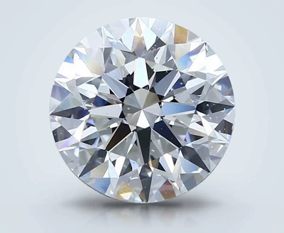 4.11ct F SI1 Rare Carat Ideal Cut Round Diamond