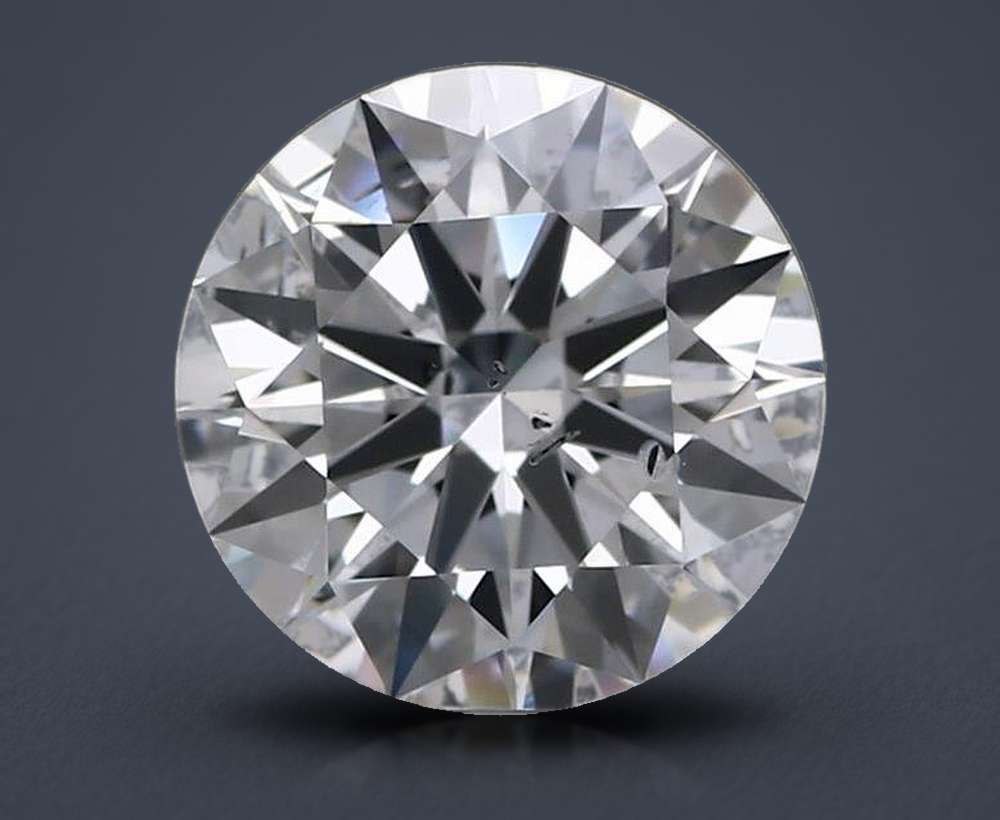 2.42ct D SI2 Rare Carat Ideal Cut Round Lab Grown Diamond