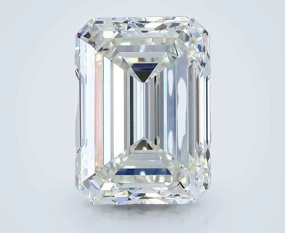 3.01ct J IF Rare Carat Ideal Cut Emerald Diamond
