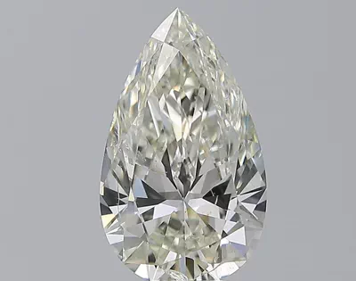 3.51ct I SI2 Rare Carat Ideal Cut Pear Diamond