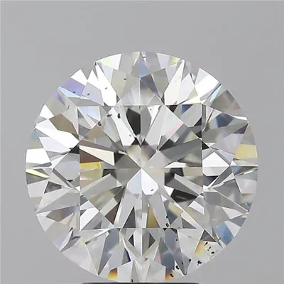 6.04ct F SI1 Rare Carat Ideal Cut Round Diamond