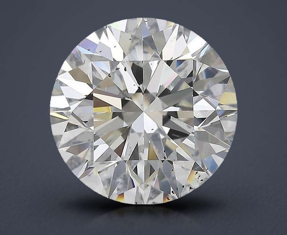 6.04ct F SI1 Rare Carat Ideal Cut Round Diamond