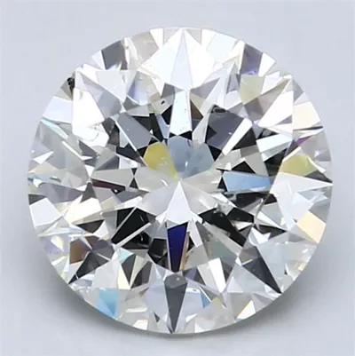 3.02ct J SI2 Rare Carat Ideal Cut Round Diamond
