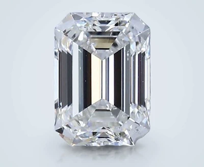 1.53ct G SI2 Rare Carat Ideal Cut Emerald Diamond
