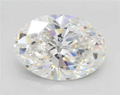 6.04ct F VS1 Rare Carat Ideal Cut Oval Lab Grown Diamond
