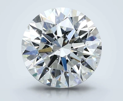 4.01ct H SI1 Rare Carat Ideal Cut Round Diamond