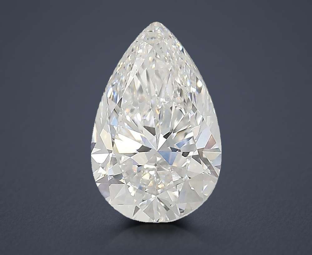2.16ct E VVS1 Rare Carat Ideal Cut Pear Lab Grown Diamond