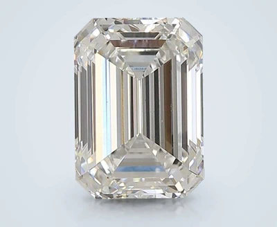 3.06ct E VS1 Rare Carat Ideal Cut Emerald Lab Grown Diamond