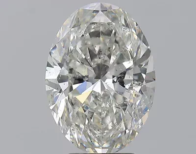 4.01ct G SI2 Rare Carat Ideal Cut Oval Diamond