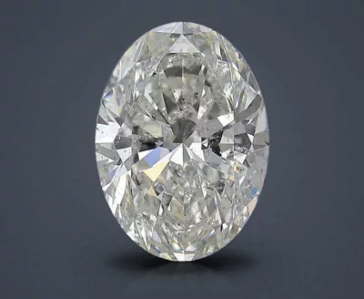 4.01ct G SI2 Rare Carat Ideal Cut Oval Diamond