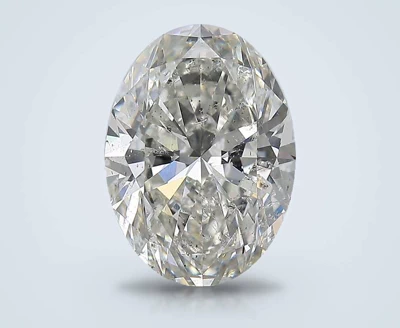 4.01ct G SI2 Rare Carat Ideal Cut Oval Diamond