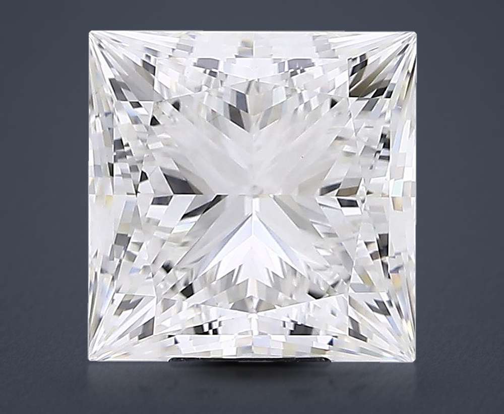 10.04ct F VS1 Rare Carat Ideal Cut Princess Lab Grown Diamond