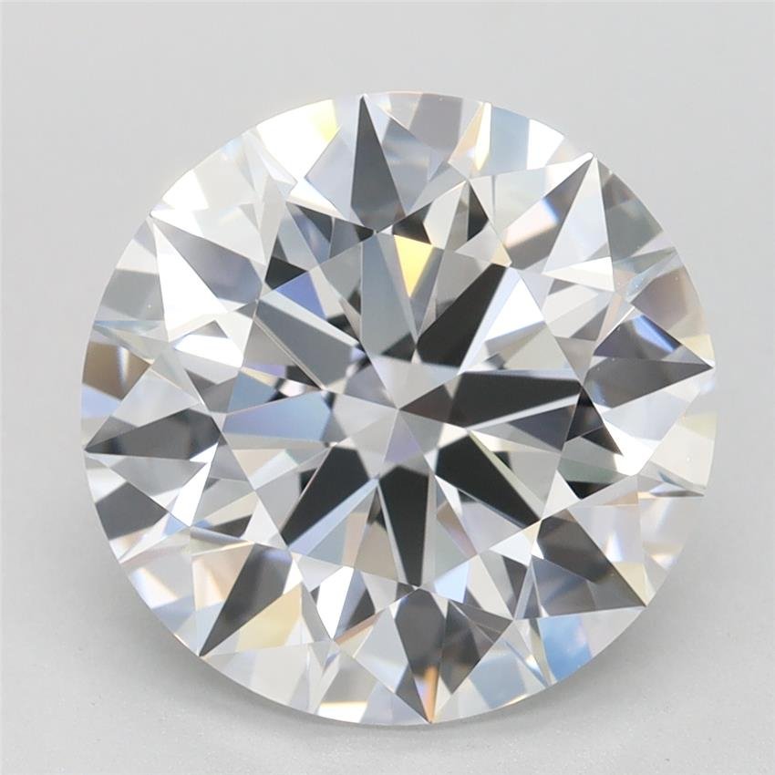 4.08ct D FL Rare Carat Ideal Cut Round Lab Grown Diamond