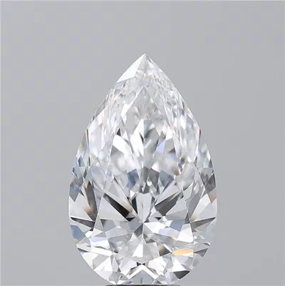 6.13ct D VVS1 Rare Carat Ideal Cut Pear Diamond