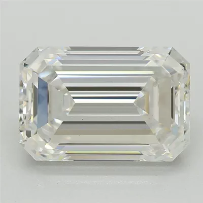 2.76ct F VS1 Rare Carat Ideal Cut Emerald Lab Grown Diamond