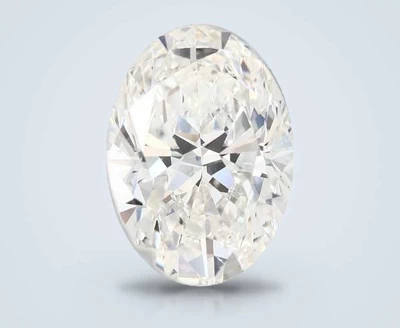 7.03ct H SI1 Rare Carat Ideal Cut Oval Diamond