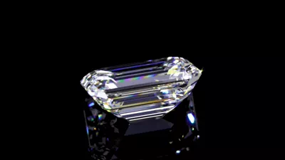 7.06ct I VVS2 Rare Carat Ideal Cut Emerald Diamond