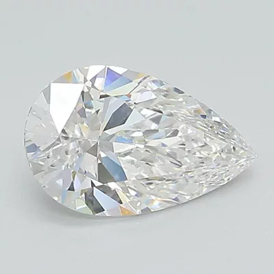 1.08ct D VVS1 Rare Carat Ideal Cut Pear Lab Grown Diamond