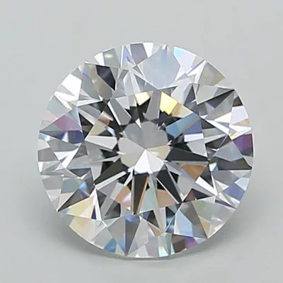 2.45ct D VVS1 Rare Carat Ideal Cut Round Lab Grown Diamond