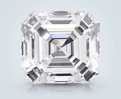2.01ct D VS2 Rare Carat Ideal Cut Asscher Lab Grown Diamond