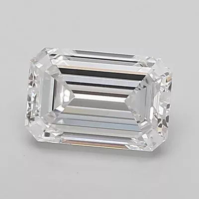 1.09ct E VVS2 Rare Carat Ideal Cut Emerald Lab Grown Diamond