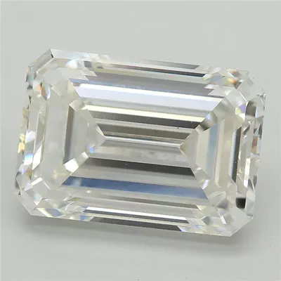 5.29ct F VS1 Rare Carat Ideal Cut Emerald Lab Grown Diamond