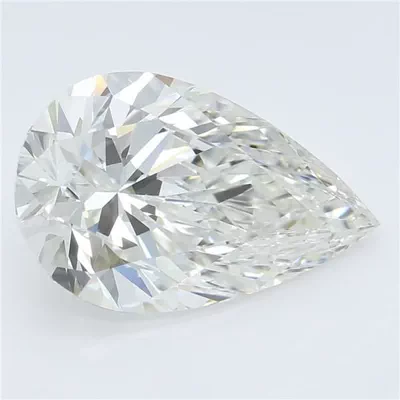 2.76ct H VS1 Rare Carat Ideal Cut Pear Lab Grown Diamond