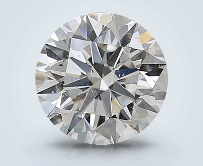 3.51ct J SI2 Rare Carat Ideal Cut Round Diamond