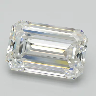 7.23ct F VVS2 Very Good Cut Emerald Lab Grown Diamond