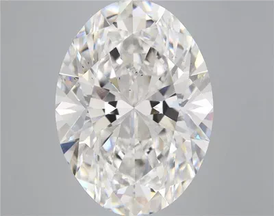 10.09ct F VS2 Rare Carat Ideal Cut Oval Lab Grown Diamond
