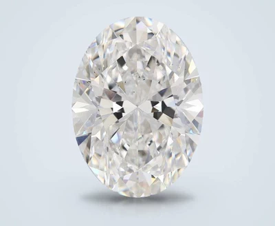 10.09ct F VS2 Rare Carat Ideal Cut Oval Lab Grown Diamond