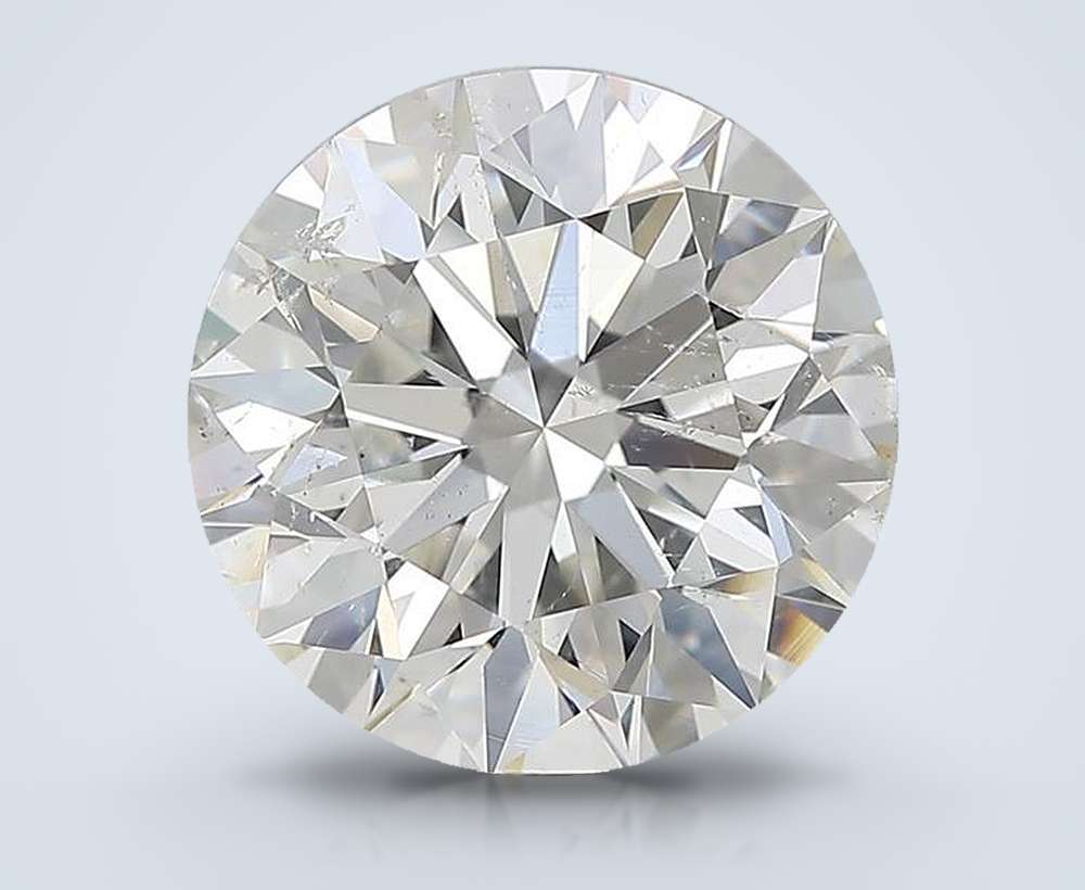 4.02ct H SI2 Excellent Cut Round Diamond