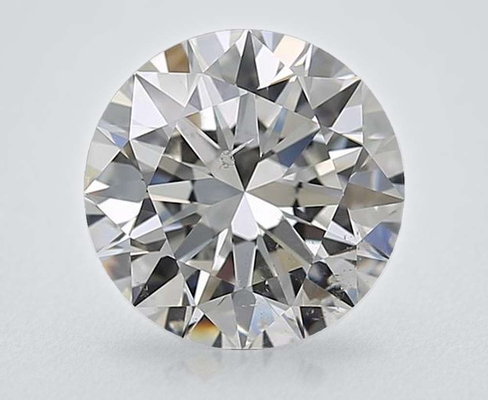 3.01ct I SI2 Rare Carat Ideal Cut Round Diamond