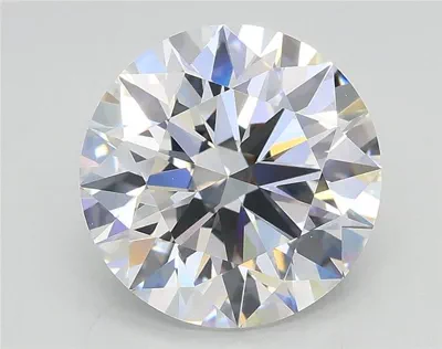 3.06ct D VVS2 Rare Carat Ideal Cut Round Lab Grown Diamond