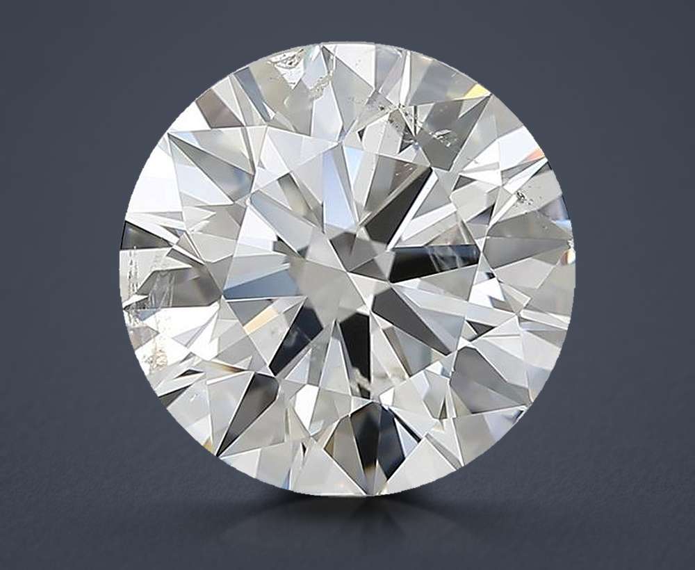 3.50ct H SI2 Rare Carat Ideal Cut Round Diamond