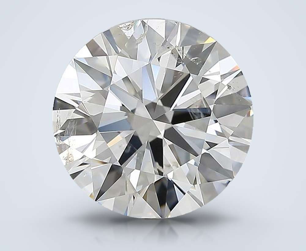 3.50ct H SI2 Rare Carat Ideal Cut Round Diamond