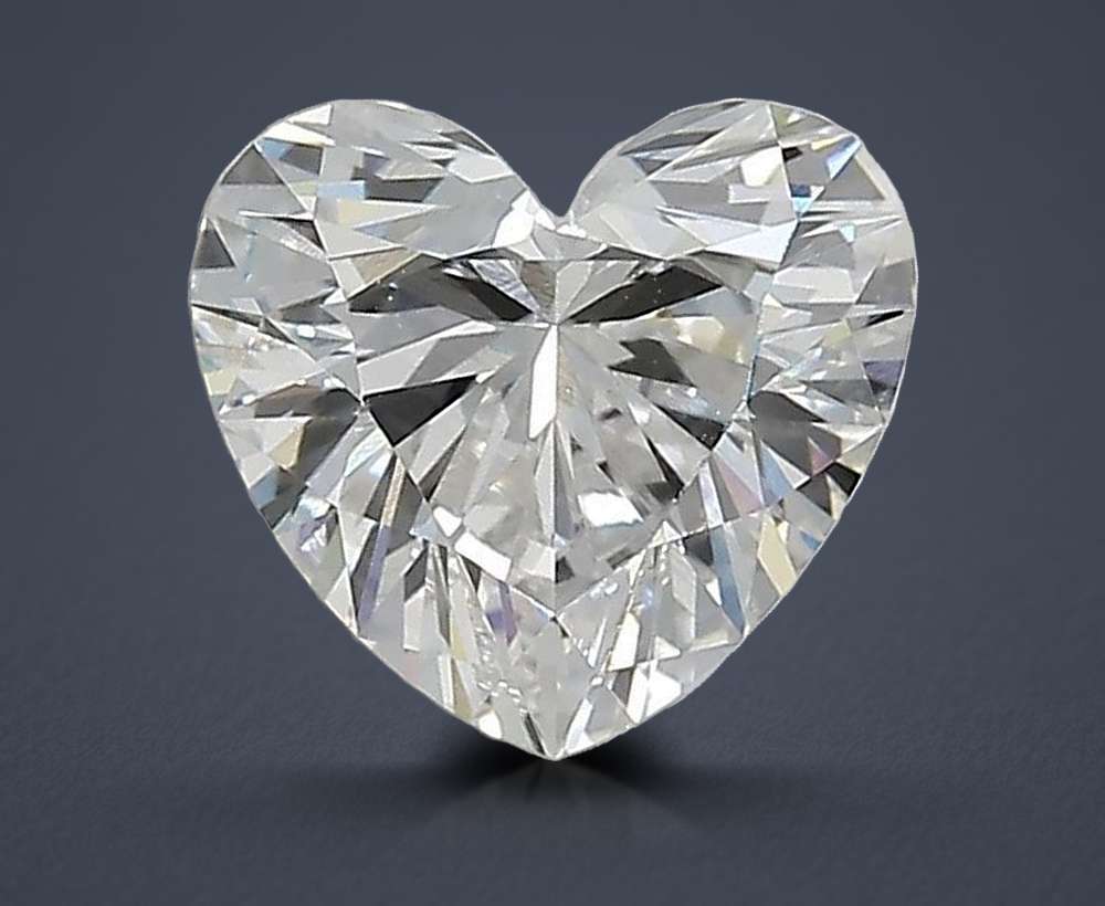 1.38ct F VVS2 Rare Carat Ideal Cut Heart Lab Grown Diamond