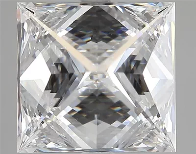 5.02ct E VS2 Very Good Cut Princess Diamond