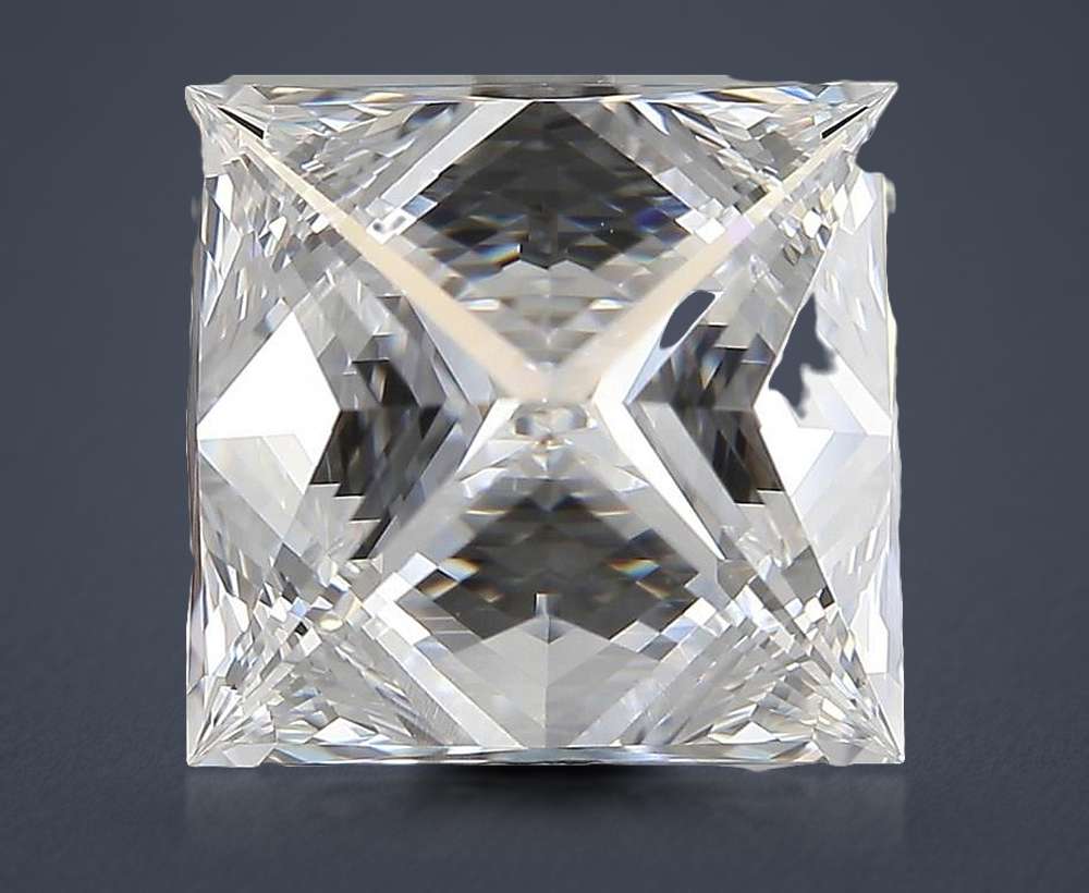 5.02ct E VS2 Very Good Cut Princess Diamond