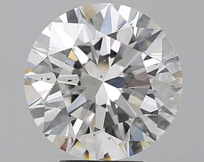 4.01ct F SI1 Rare Carat Ideal Cut Round Diamond