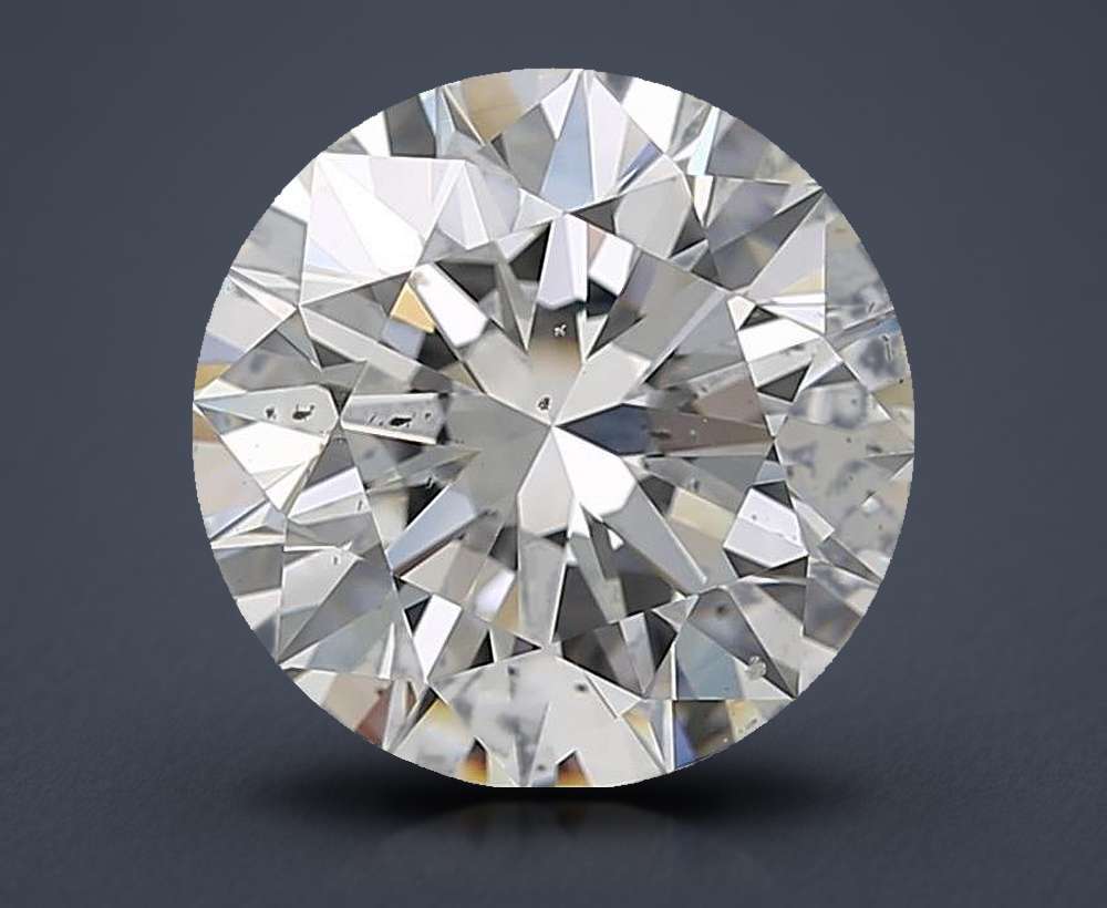 4.01ct F SI1 Rare Carat Ideal Cut Round Diamond