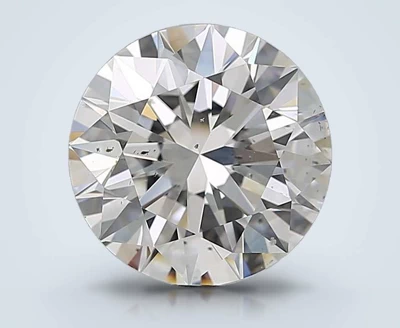 4.01ct F SI1 Rare Carat Ideal Cut Round Diamond