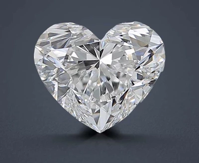 1.05ct F VVS2 Rare Carat Ideal Cut Heart Diamond