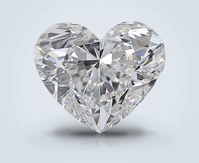 1.05ct F VVS2 Rare Carat Ideal Cut Heart Diamond