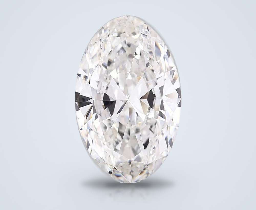 14.03ct F VVS2 Rare Carat Ideal Cut Oval Lab Grown Diamond