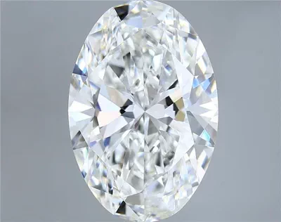 10.07ct F VVS2 Rare Carat Ideal Cut Oval Lab Grown Diamond