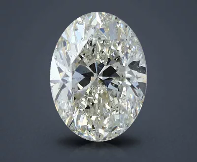 2.01ct K SI1 Rare Carat Ideal Cut Oval Diamond